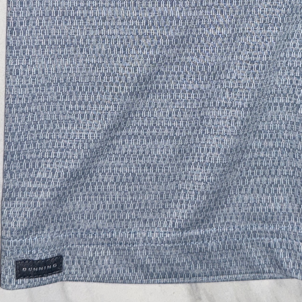 Dunning Golf Polo Shirt Men’s XL Seaport Blue White Coolmax Performance NEW - Picture 6 of 10